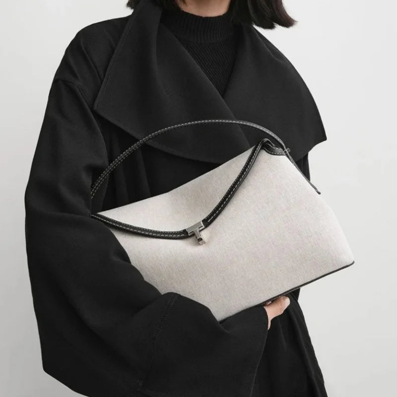 Stockholm Linea Linen & Leather Tote