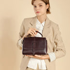 Florence Noelle Vegetable-Tanned Leather Messenger