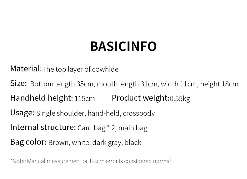 Milano Bianca Leather Underarm Tote