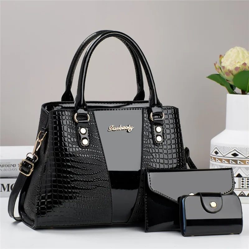 Set of 3 luxury waterproof handbags