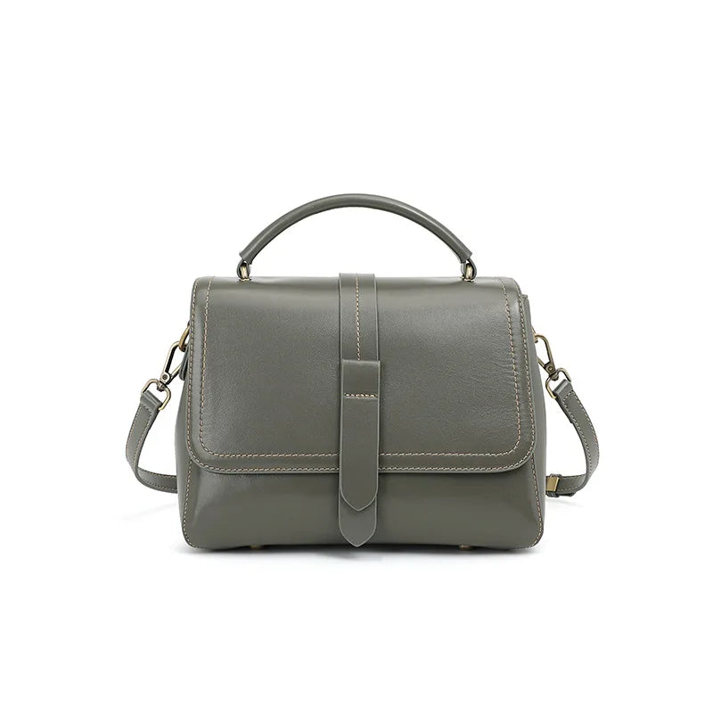 Florence Noelle Vegetable-Tanned Leather Messenger