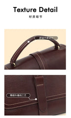 Florence Noelle Vegetable-Tanned Leather Messenger