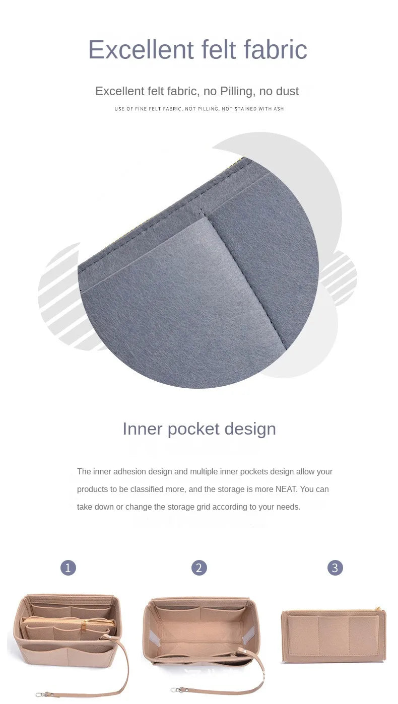 Porto Flex Felt Insert Organizer