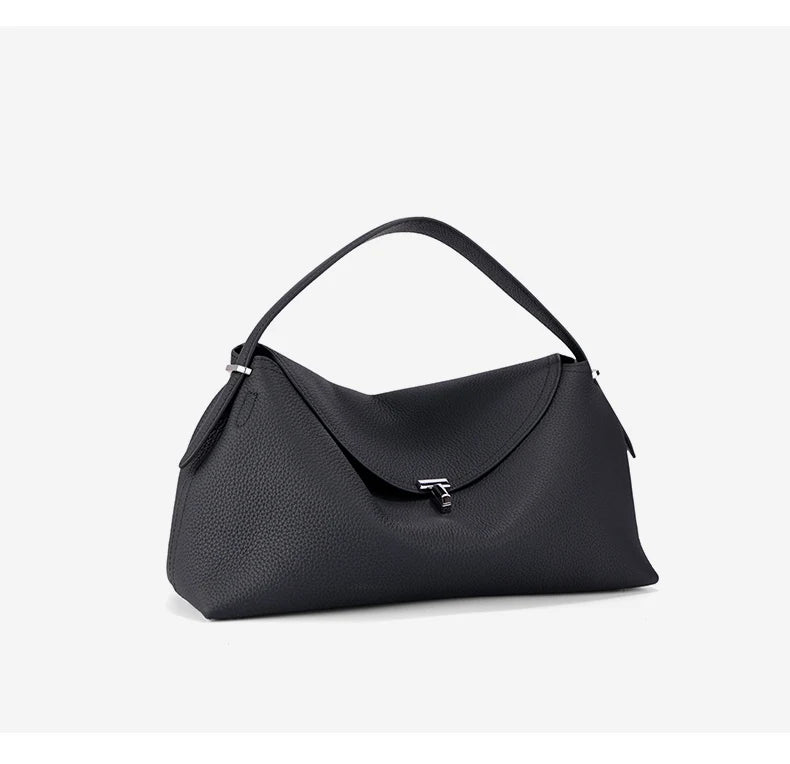 Milano Bianca Leather Underarm Tote