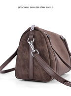 Zurich Sienna Suede Boston Bag
