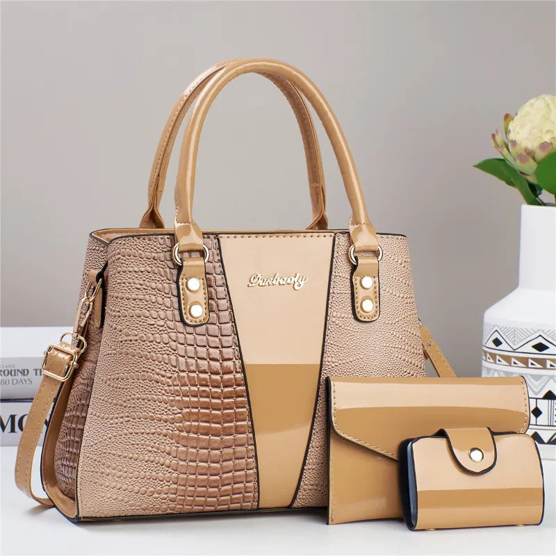 Set of 3 luxury waterproof handbags