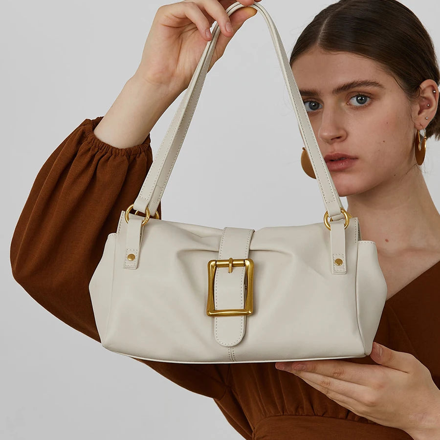 Paris Bianca Underarm Leather Bag