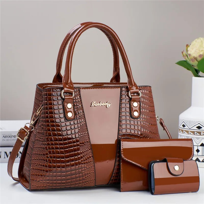 Set of 3 luxury waterproof handbags