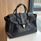 Noir Executive Lock Briefcase Tote