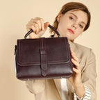 Florence Noelle Vegetable-Tanned Leather Messenger