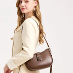 Paris Elise Leather Saddle Bag