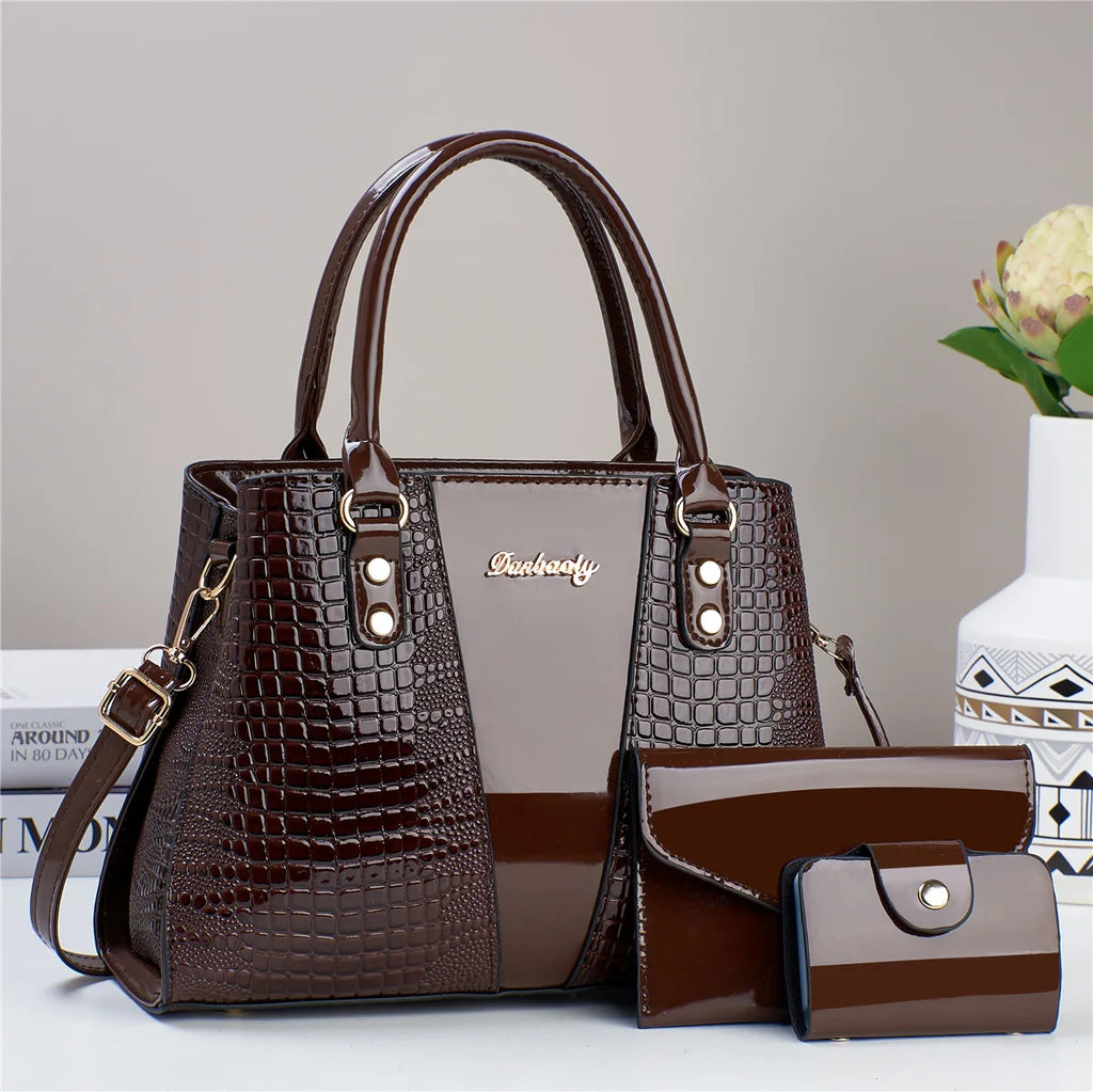 Set of 3 luxury waterproof handbags