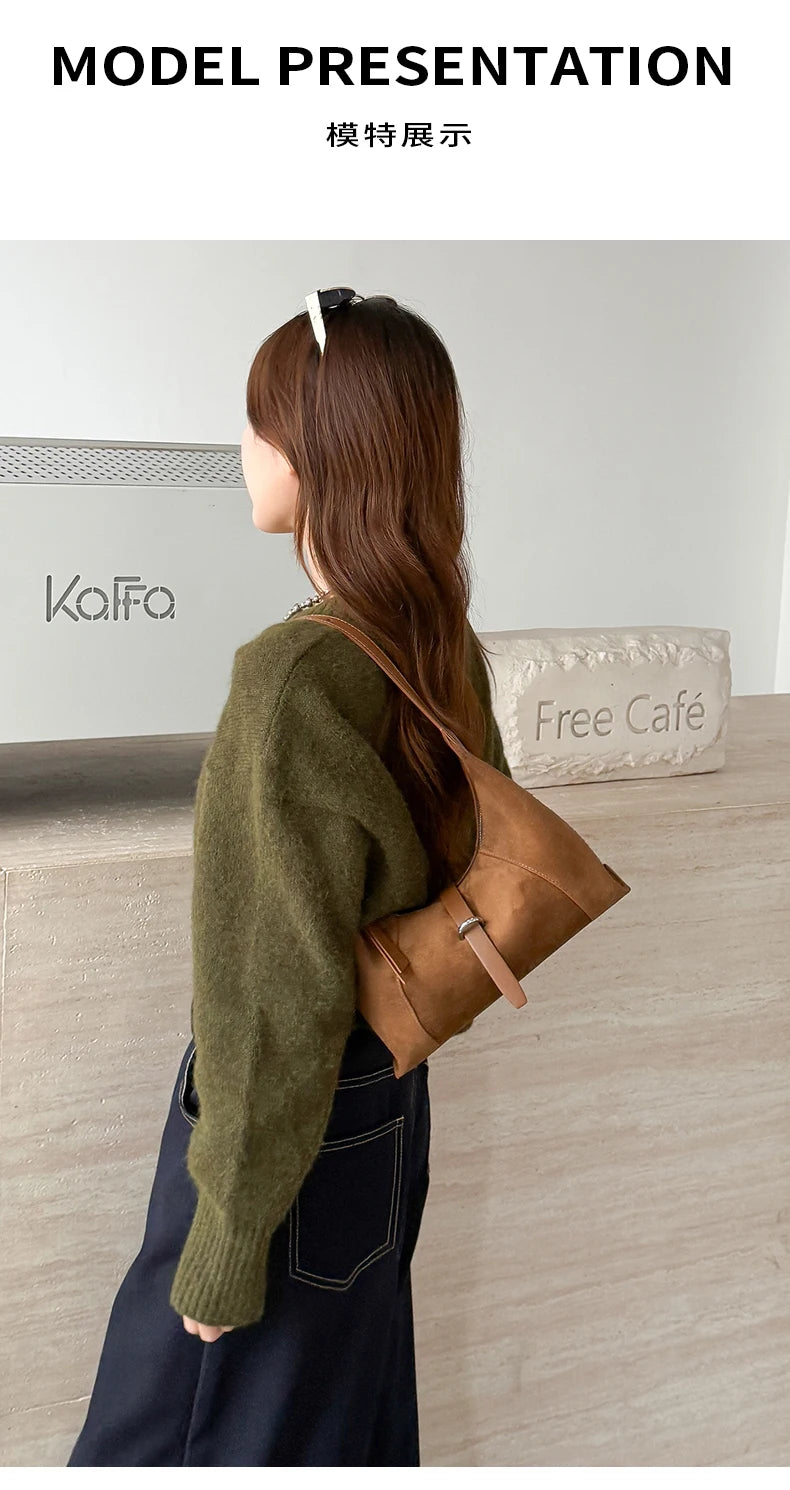 Zurich Amara Suede Shoulder Bag