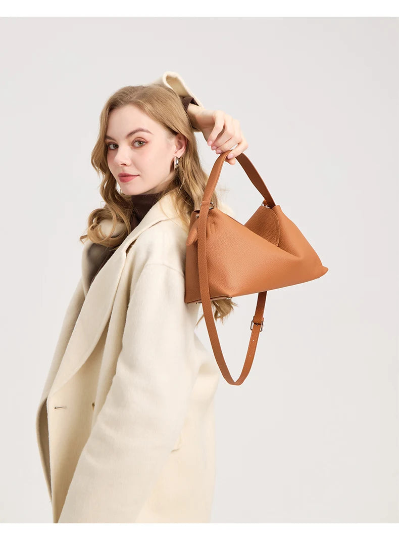 Milano Bianca Leather Underarm Tote