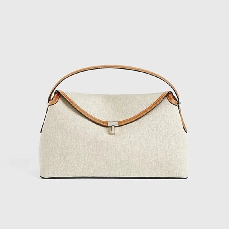 Stockholm Linea Linen & Leather Tote