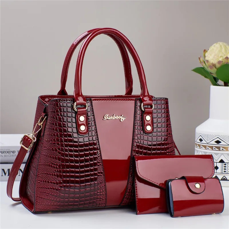 Set of 3 luxury waterproof handbags