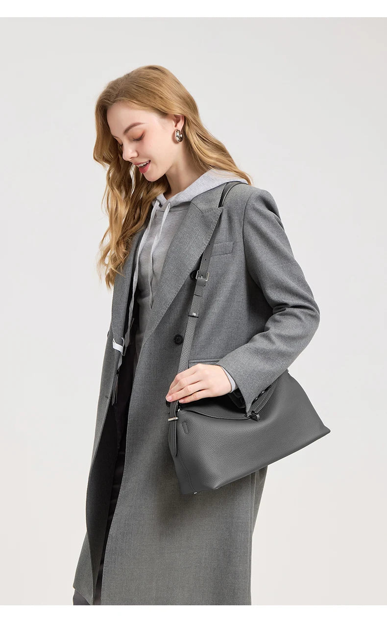 Milano Bianca Leather Underarm Tote