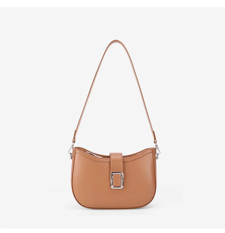 Paris Elise Leather Saddle Bag