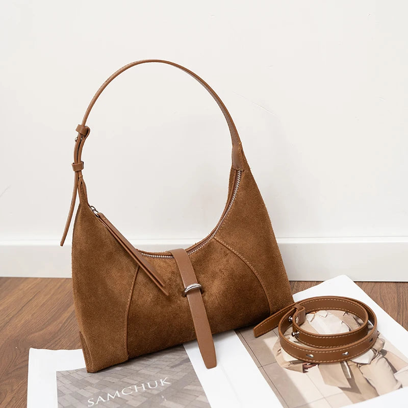 Zurich Amara Suede Shoulder Bag