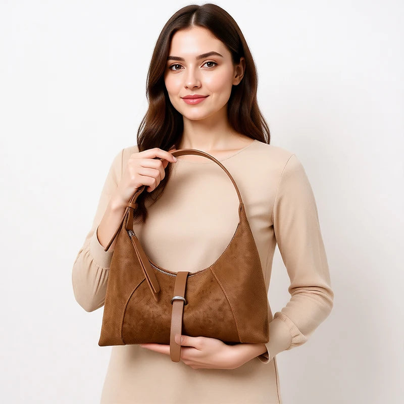 Zurich Amara Suede Shoulder Bag