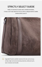 Zurich Sienna Suede Boston Bag