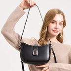 Paris Elise Leather Saddle Bag