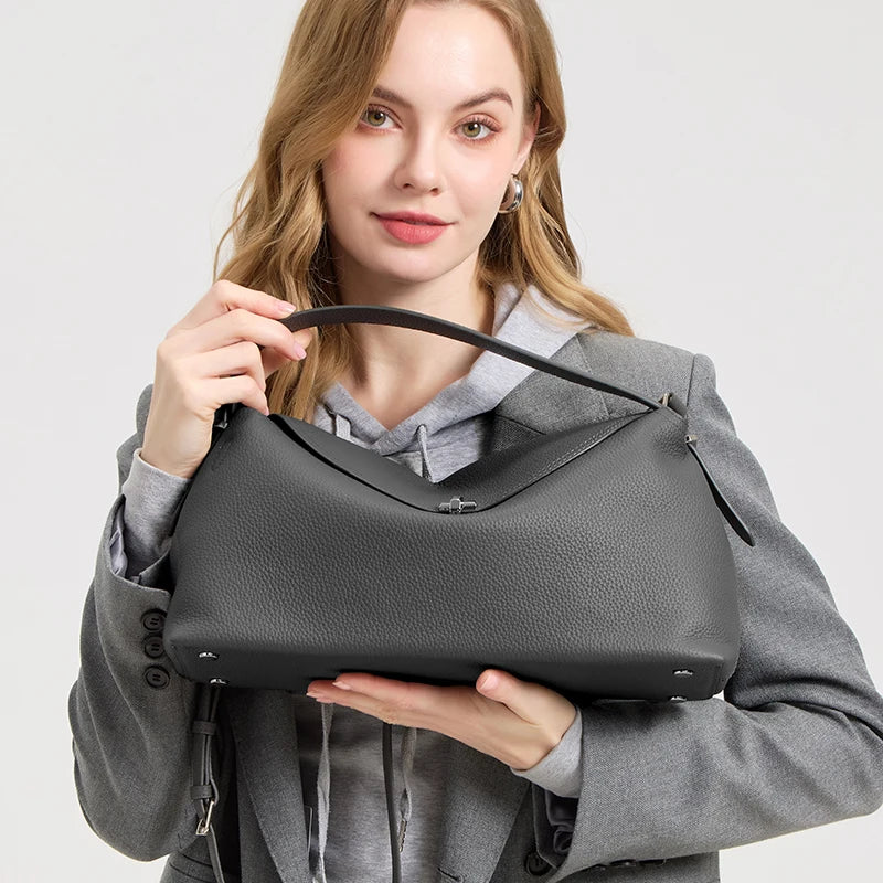 Milano Bianca Leather Underarm Tote