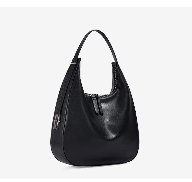 Luna Aria Leather Crescent Bag