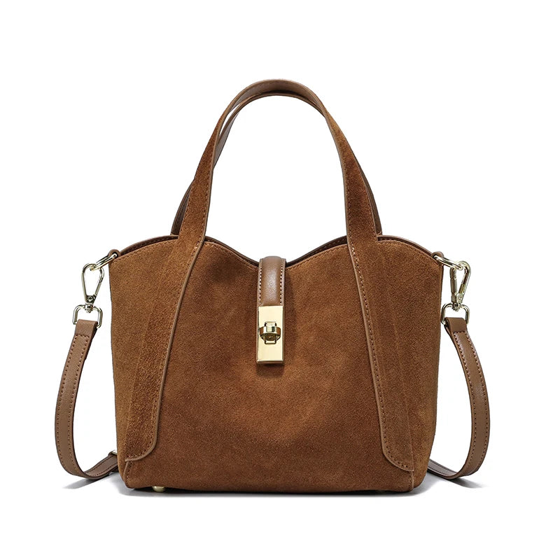 Sienna Velour Suede Tote