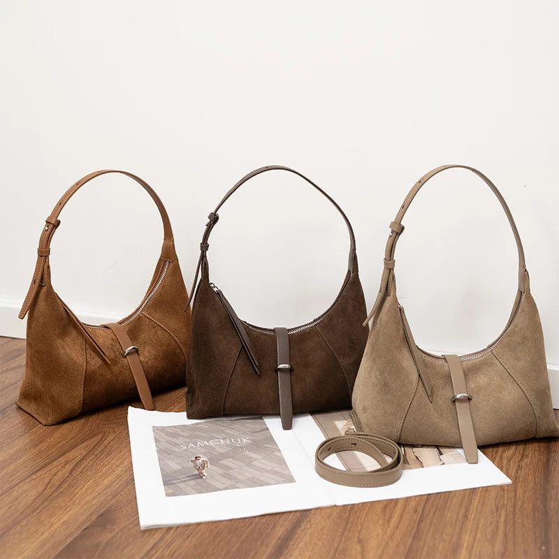 Zurich Amara Suede Shoulder Bag