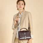 Florence Noelle Vegetable-Tanned Leather Messenger