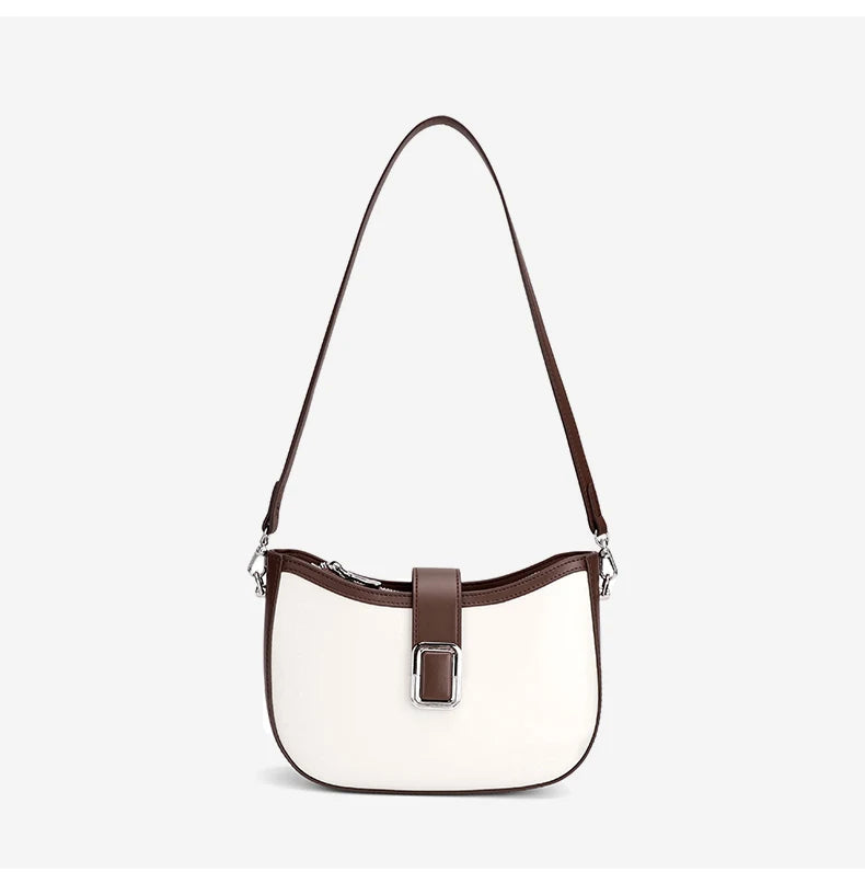Paris Elise Leather Saddle Bag