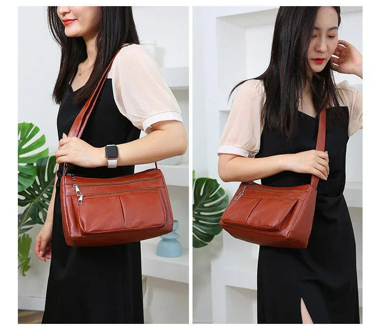 Fashion red crossbody bag