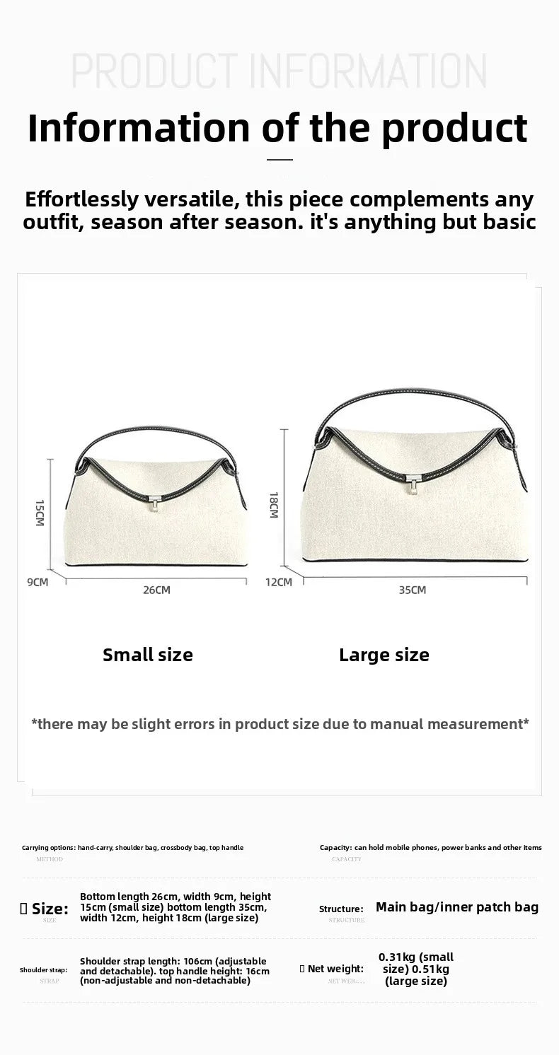 Stockholm Linea Linen & Leather Tote