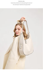 Luna Aria Leather Crescent Bag