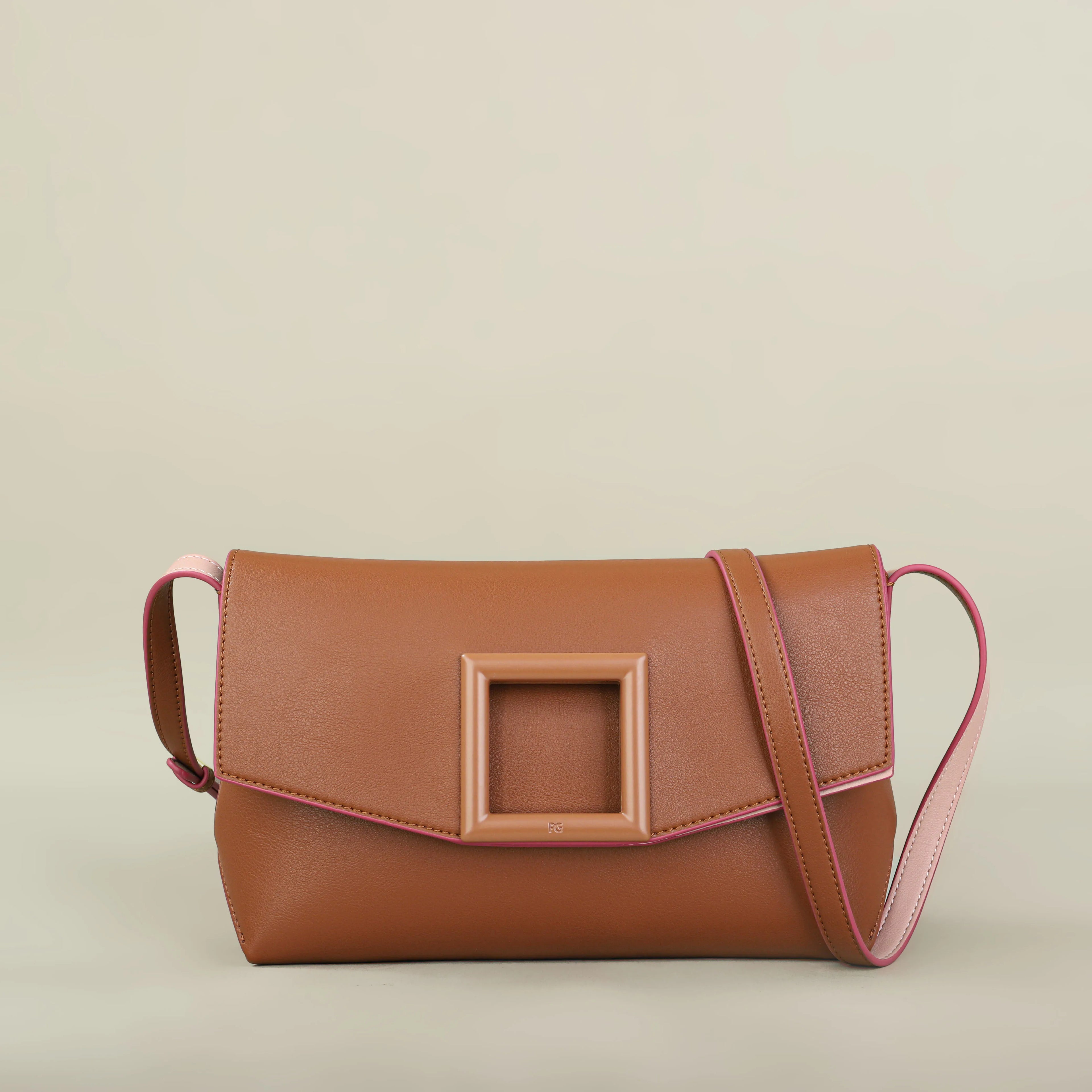 Florence Sienna Leather Shoulder Bag