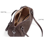 Zurich Sienna Suede Boston Bag